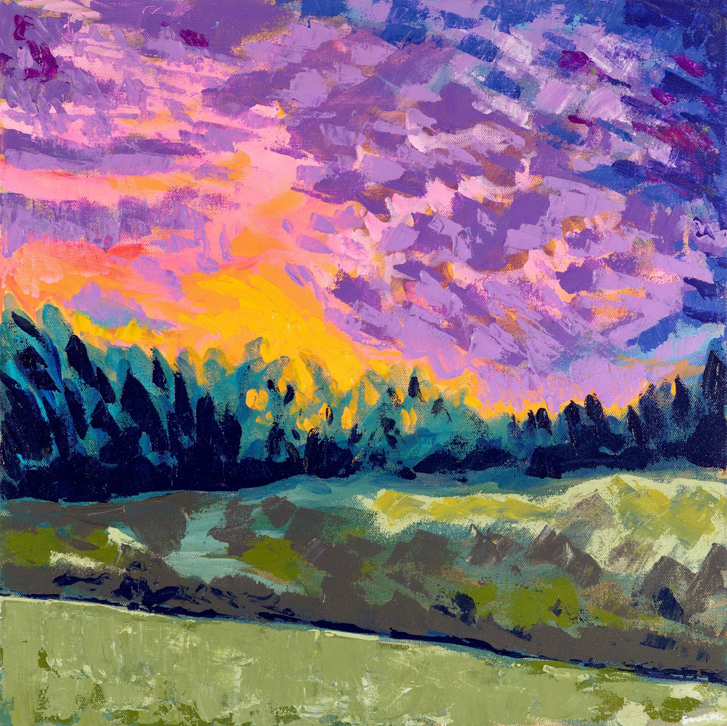 LIMITED EDITION Vermont Sunset giclee print