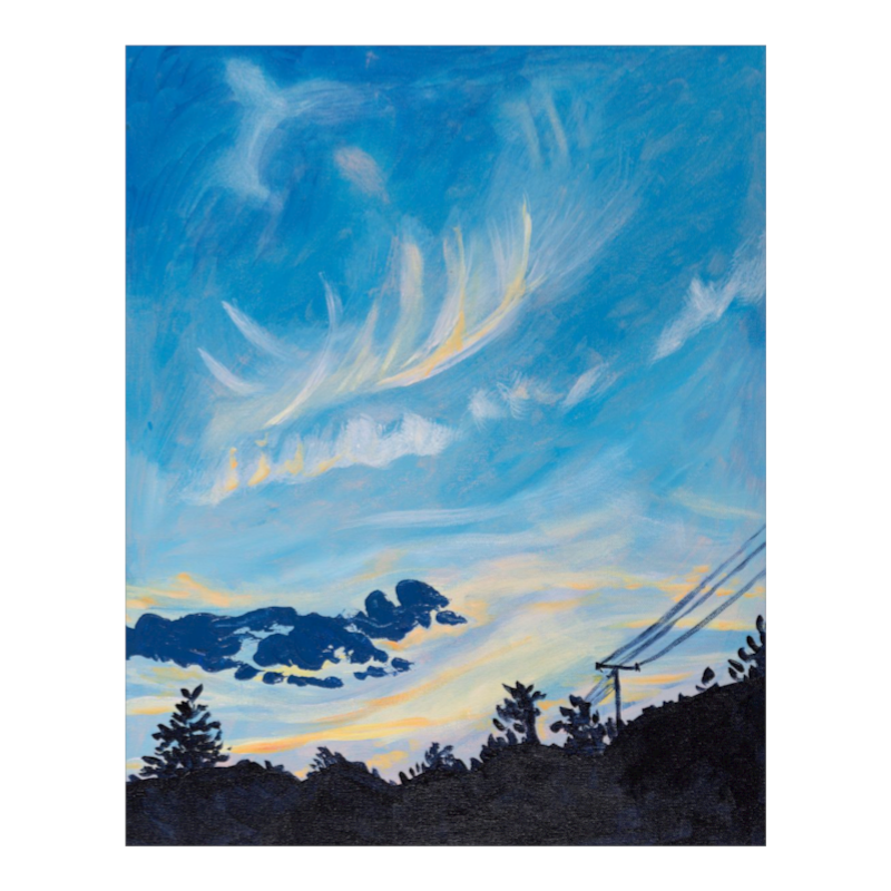 Sunset from the Gas Station print