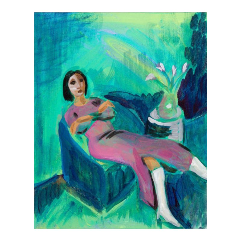 Green Mood giclee print