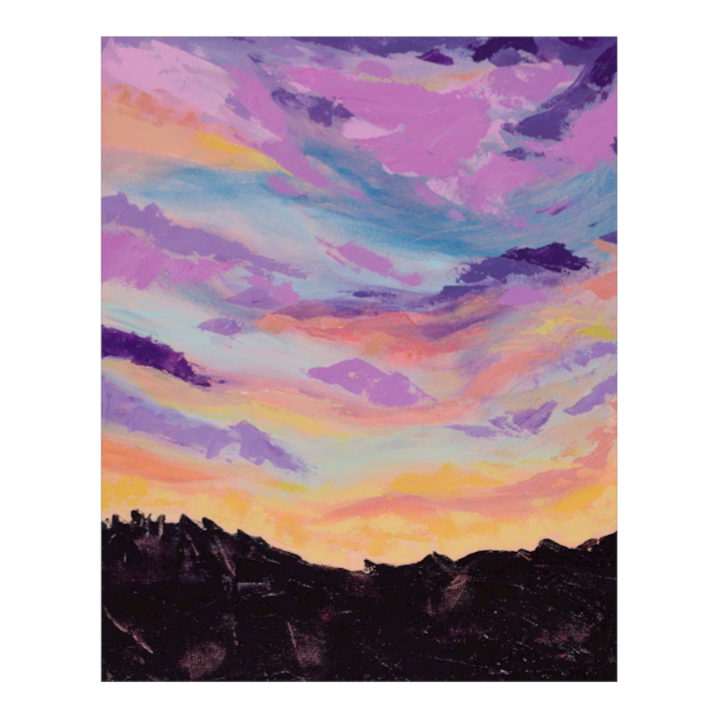 Sorbet Skies giclee print