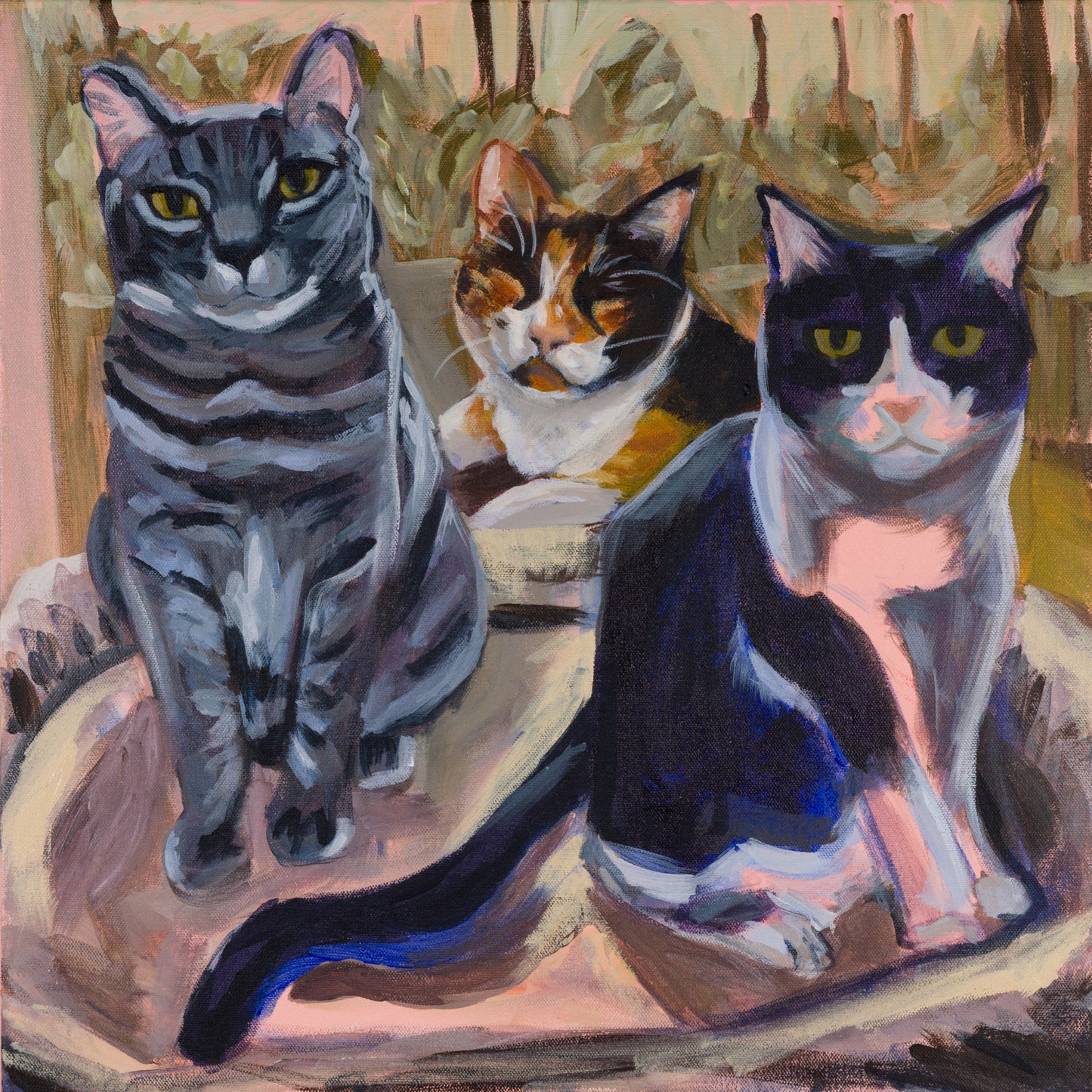 Toby, Dee, and Daisy giclee print