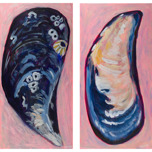 LIMITED EDITION Mussel Diptych giclee print