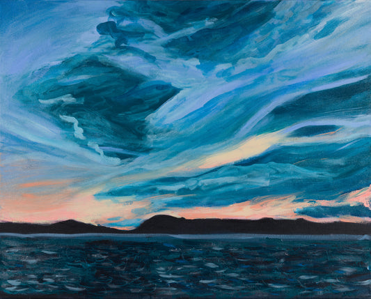 LIMITED EDITION Lake Auburn at Dusk giclee print