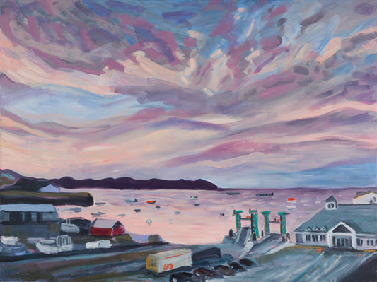 LIMITED EDITION Sunset at Rockland Harbor giclee print